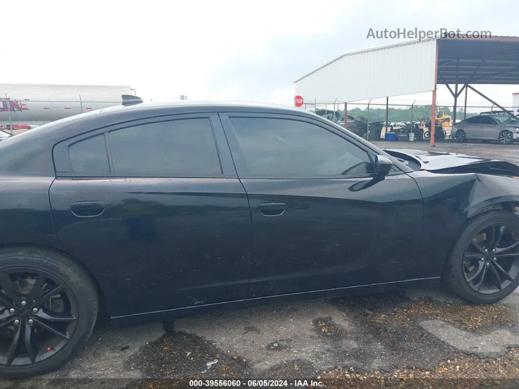 2016 Dodge Charger Sxt Black vin: 2C3CDXHG9GH143485