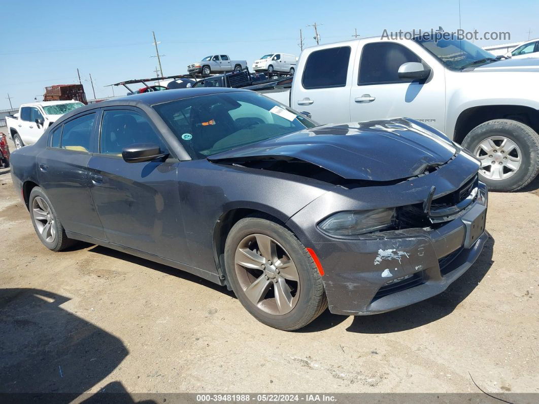 2016 Dodge Charger Sxt Black vin: 2C3CDXHG9GH172792