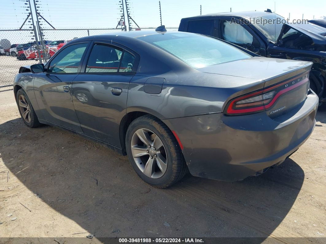 2016 Dodge Charger Sxt Black vin: 2C3CDXHG9GH172792