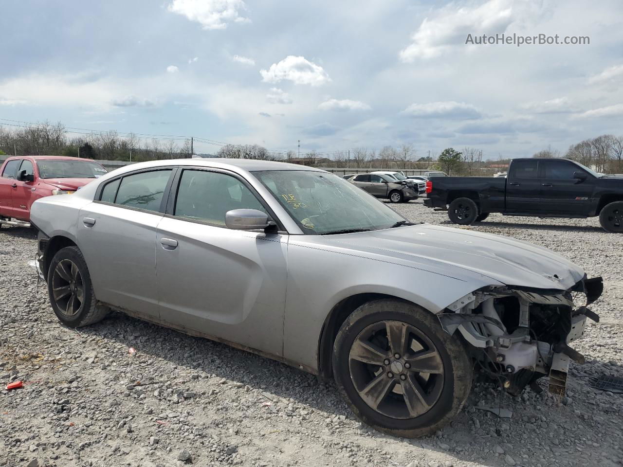 2016 Dodge Charger Sxt Gray vin: 2C3CDXHG9GH186076