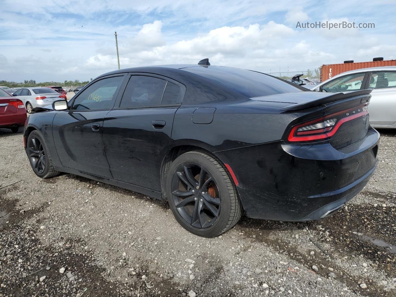 2016 Dodge Charger Sxt Black vin: 2C3CDXHG9GH192167