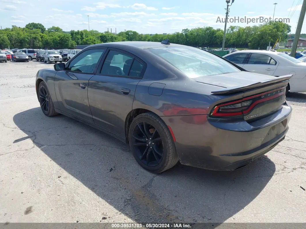 2016 Dodge Charger Sxt Gray vin: 2C3CDXHG9GH215625