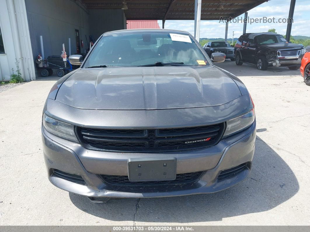 2016 Dodge Charger Sxt Gray vin: 2C3CDXHG9GH215625