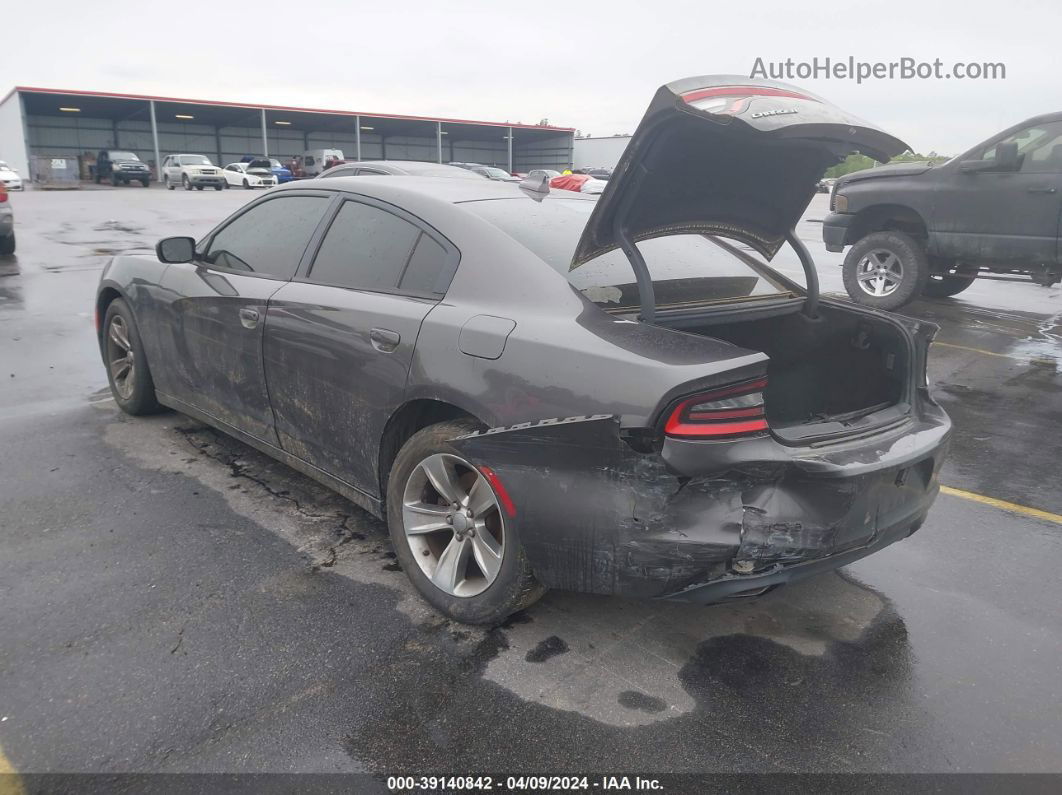 2016 Dodge Charger Sxt Gray vin: 2C3CDXHG9GH237298