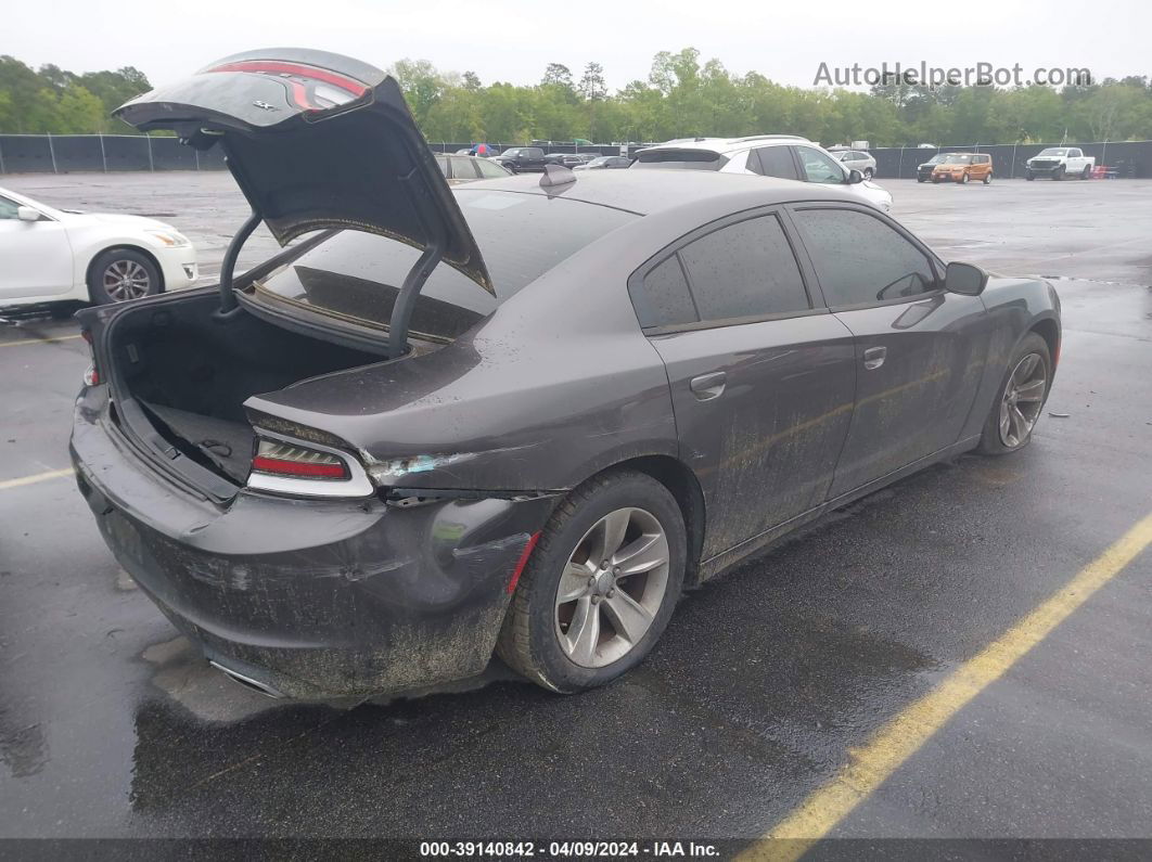 2016 Dodge Charger Sxt Gray vin: 2C3CDXHG9GH237298