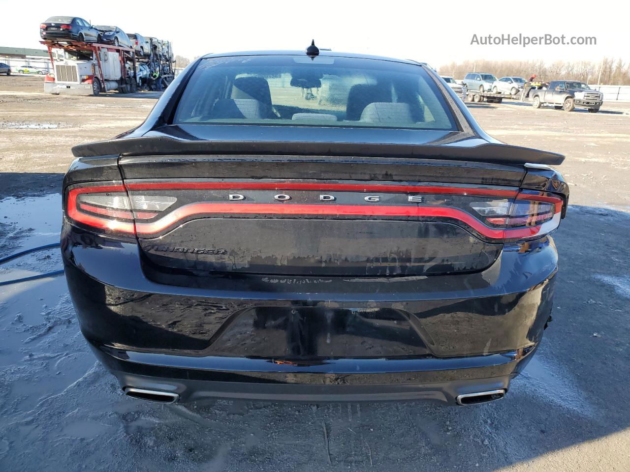 2016 Dodge Charger Sxt Black vin: 2C3CDXHG9GH247247