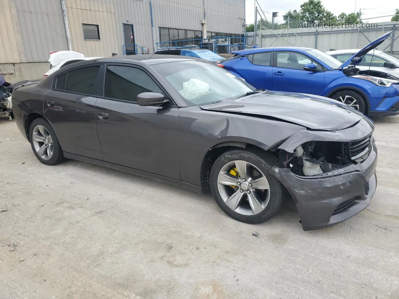 2016 Dodge Charger Sxt Gray vin: 2C3CDXHG9GH250908