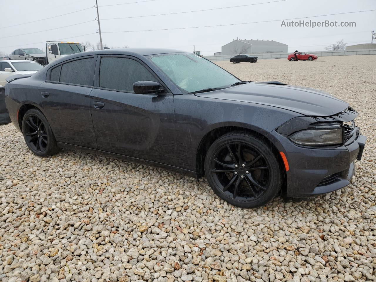 2016 Dodge Charger Sxt Charcoal vin: 2C3CDXHG9GH286274