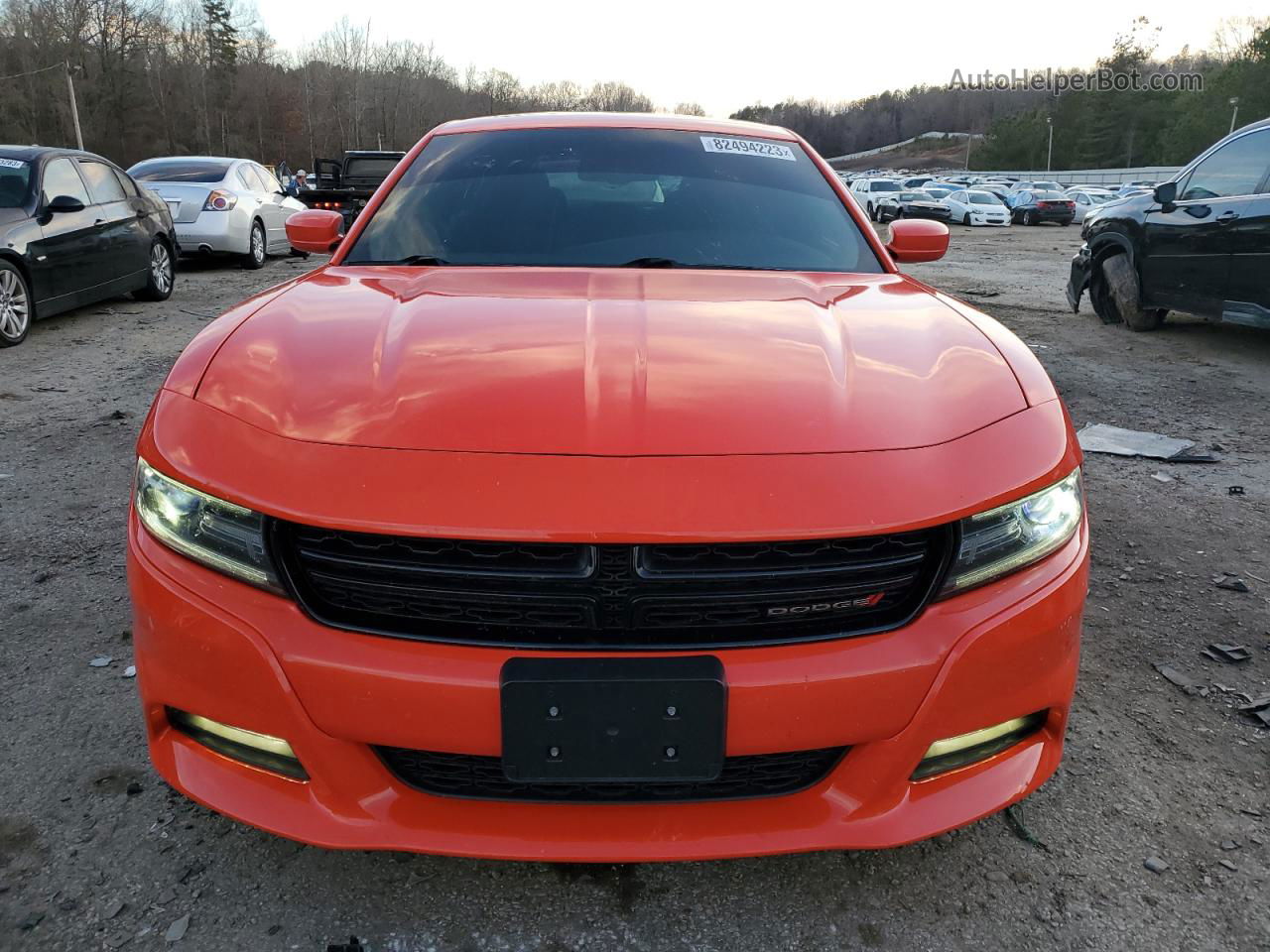 2016 Dodge Charger Sxt Оранжевый vin: 2C3CDXHG9GH297775