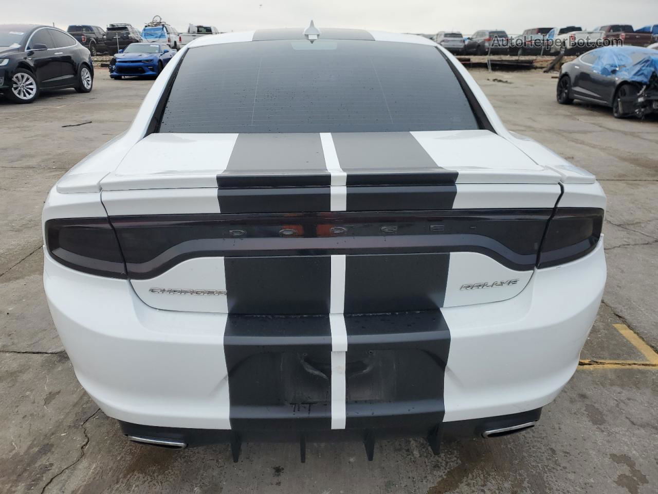 2016 Dodge Charger Sxt White vin: 2C3CDXHG9GH347803