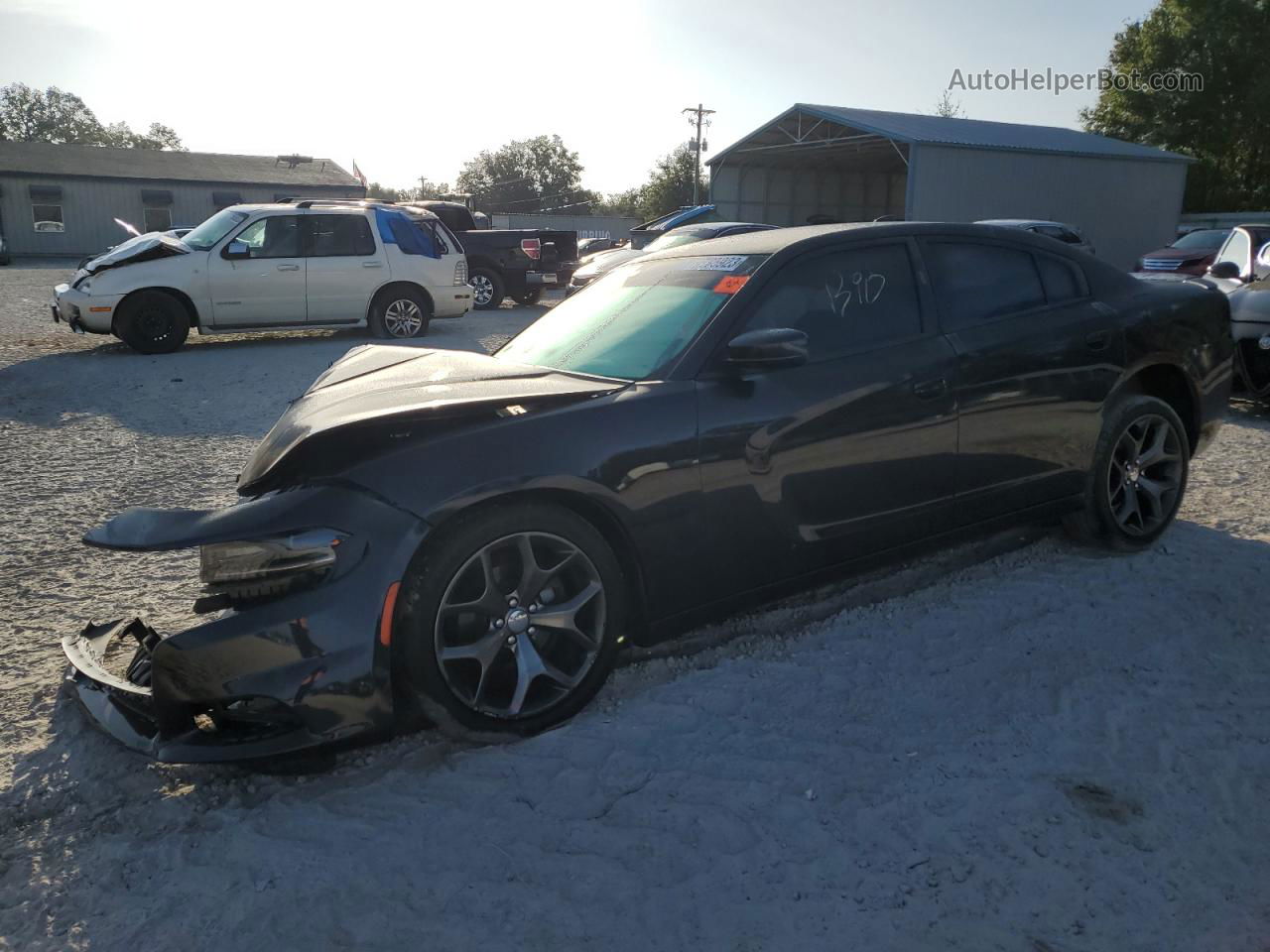 2016 Dodge Charger Sxt Black vin: 2C3CDXHG9GH357098