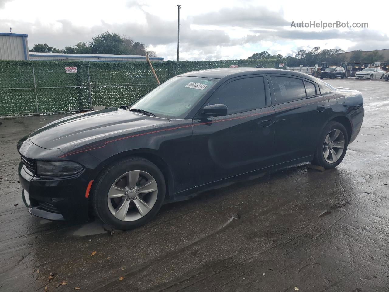 2017 Dodge Charger Sxt Black vin: 2C3CDXHG9HH520219