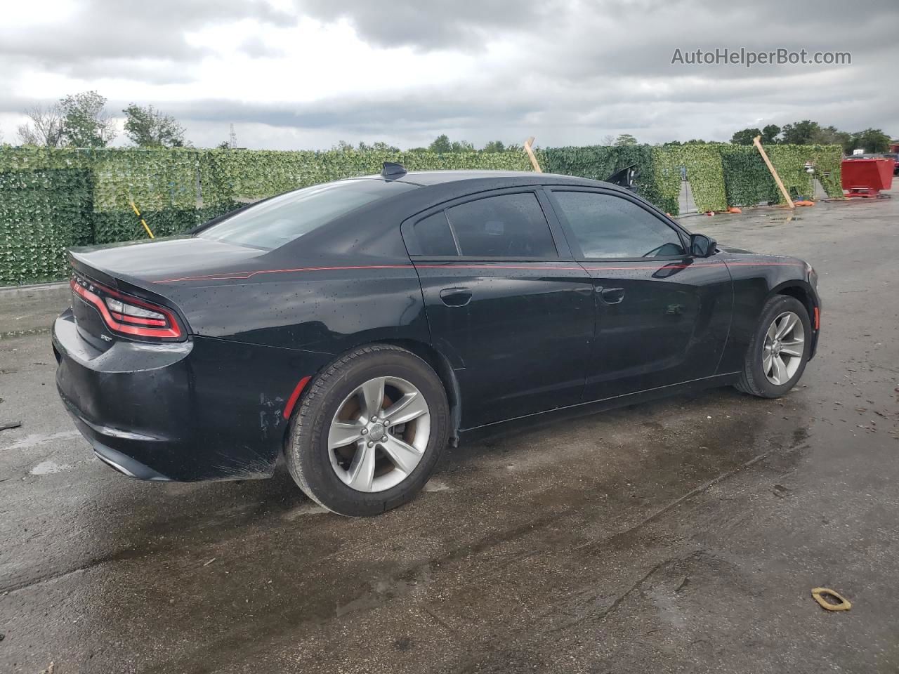 2017 Dodge Charger Sxt Black vin: 2C3CDXHG9HH520219