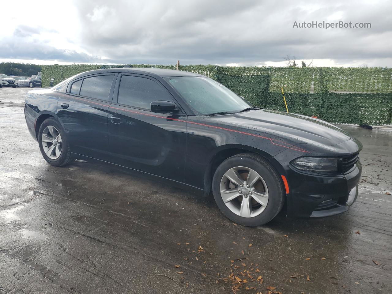 2017 Dodge Charger Sxt Black vin: 2C3CDXHG9HH520219