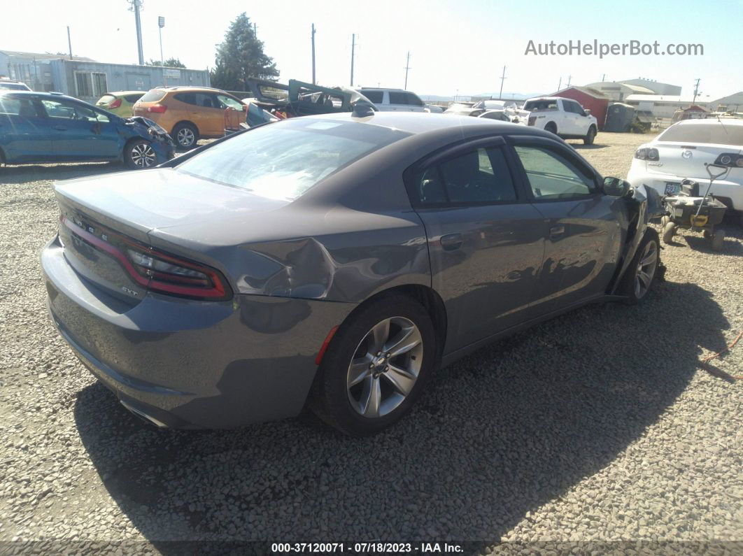 2017 Dodge Charger Sxt Rwd Gray vin: 2C3CDXHG9HH523945