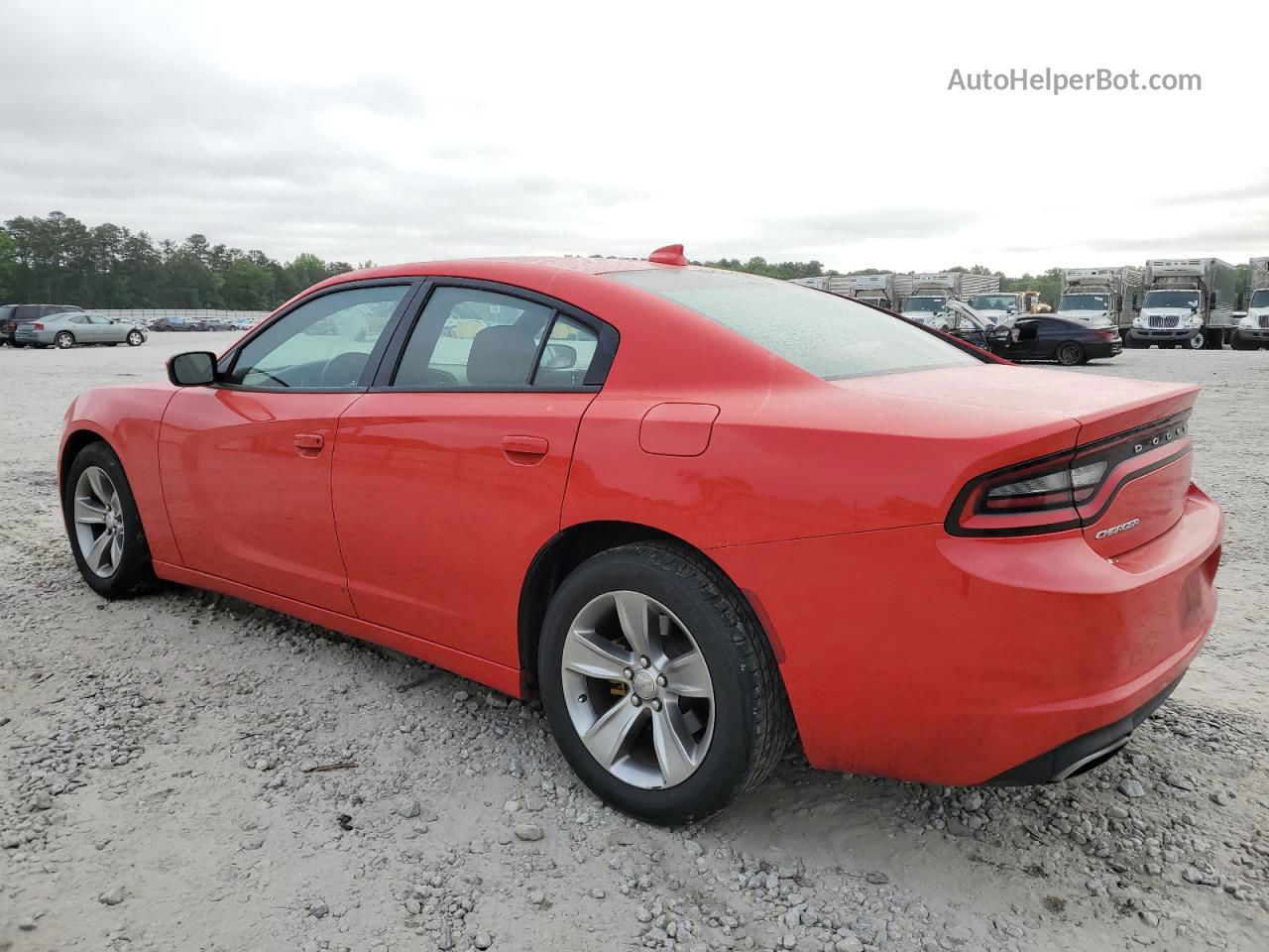 2017 Dodge Charger Sxt Red vin: 2C3CDXHG9HH561630