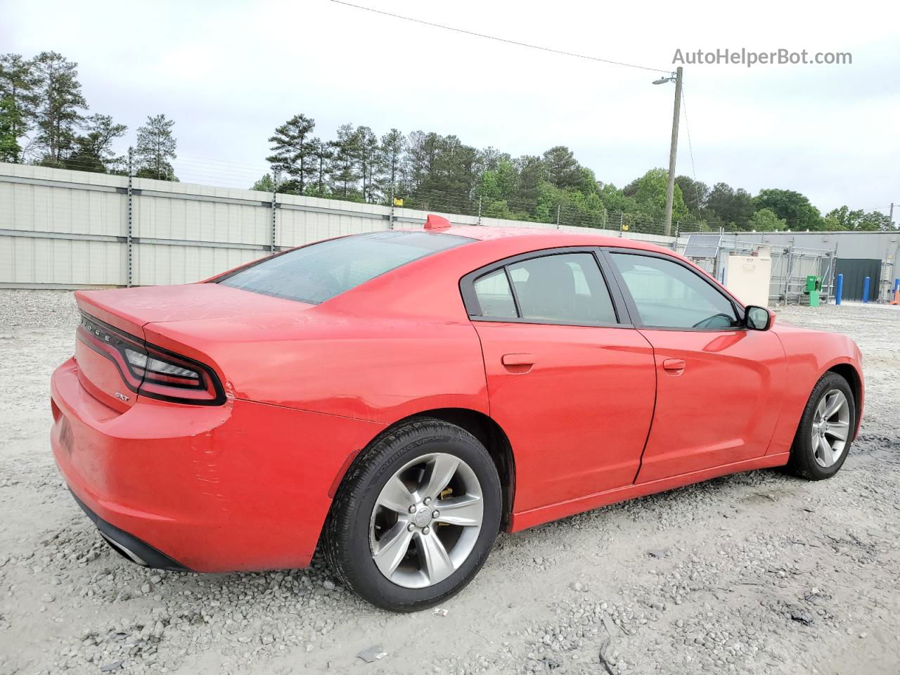 2017 Dodge Charger Sxt Red vin: 2C3CDXHG9HH561630