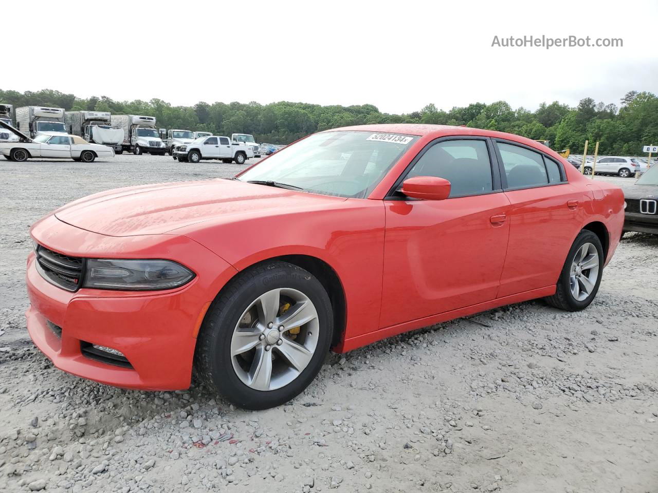 2017 Dodge Charger Sxt Red vin: 2C3CDXHG9HH561630