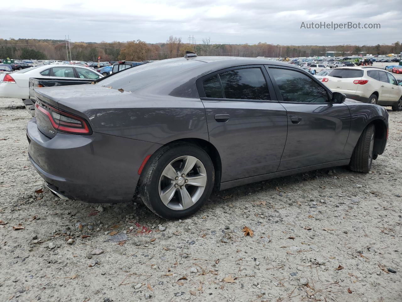 2017 Dodge Charger Sxt Charcoal vin: 2C3CDXHG9HH655135