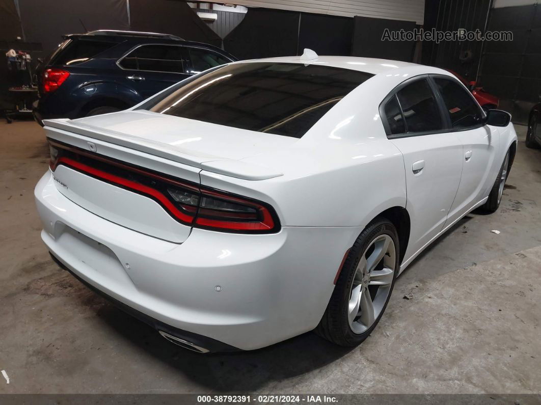 2018 Dodge Charger Sxt Plus Rwd Белый vin: 2C3CDXHG9JH119467