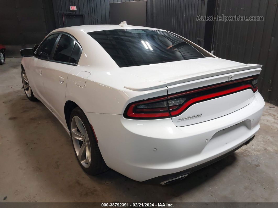 2018 Dodge Charger Sxt Plus Rwd Белый vin: 2C3CDXHG9JH119467