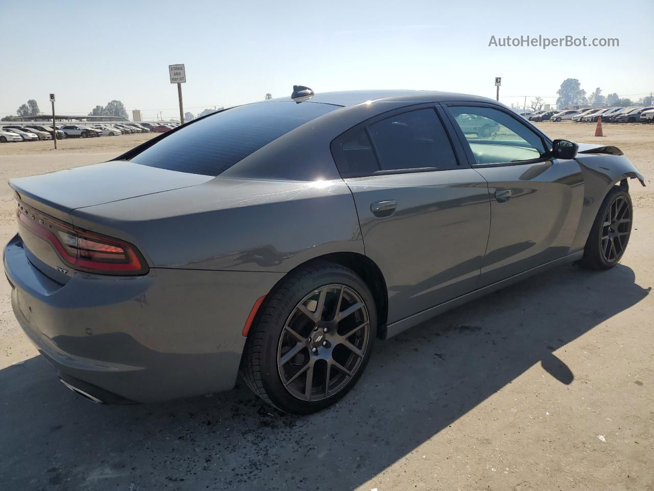 2018 Dodge Charger Sxt Plus Серый vin: 2C3CDXHG9JH187820