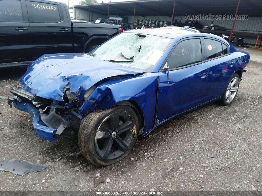 2018 Dodge Charger Sxt Plus Blue vin: 2C3CDXHG9JH306501