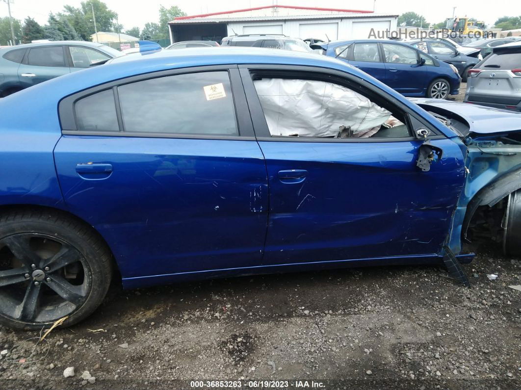 2018 Dodge Charger Sxt Plus Blue vin: 2C3CDXHG9JH306501