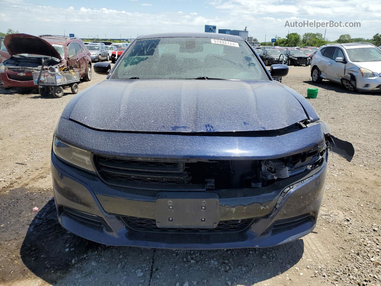 2016 Dodge Charger Sxt Blue vin: 2C3CDXHGXGH155371