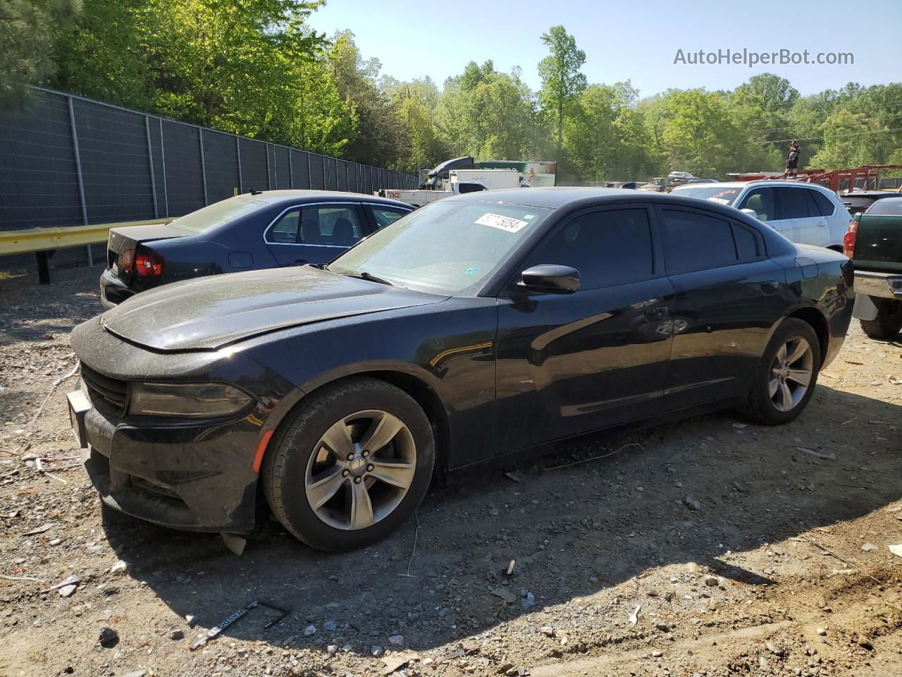 2016 Dodge Charger Sxt Black vin: 2C3CDXHGXGH215178