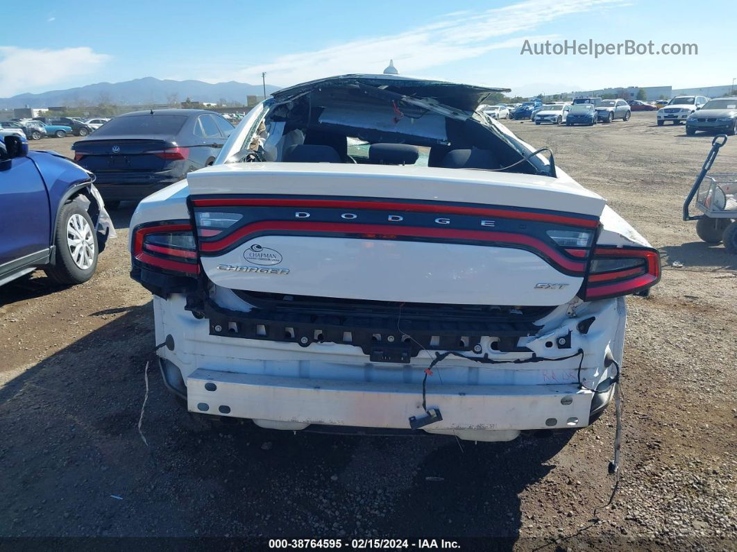 2016 Dodge Charger Sxt White vin: 2C3CDXHGXGH246141