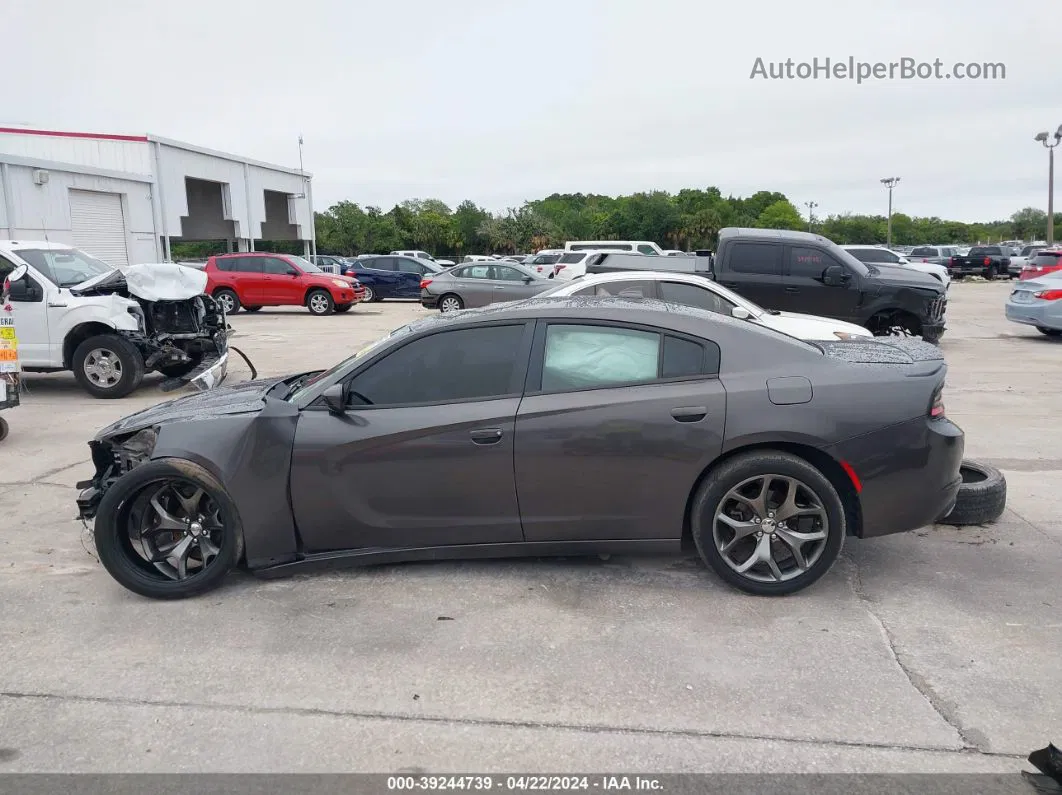 2016 Dodge Charger Sxt Gray vin: 2C3CDXHGXGH267653