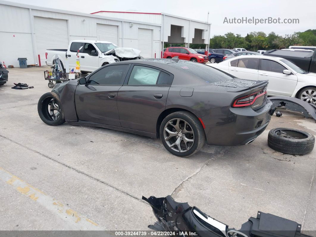 2016 Dodge Charger Sxt Gray vin: 2C3CDXHGXGH267653