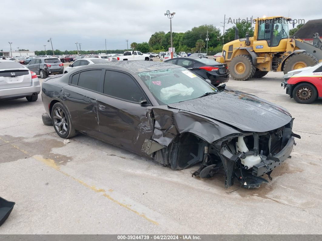 2016 Dodge Charger Sxt Gray vin: 2C3CDXHGXGH267653