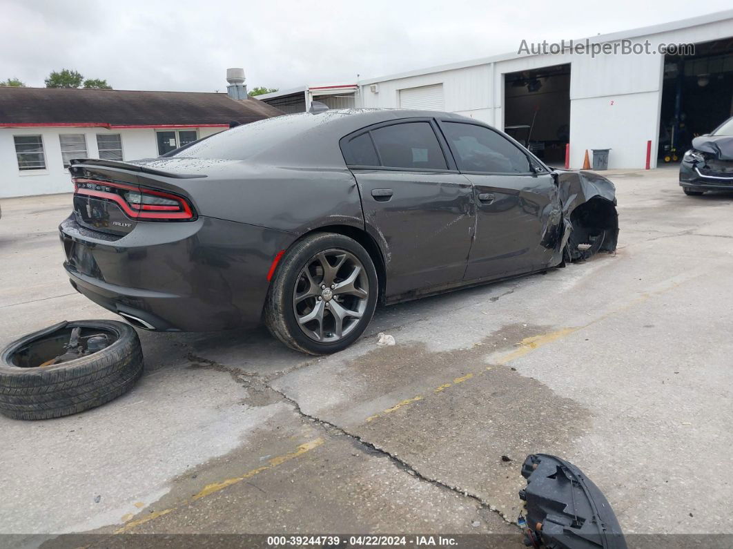 2016 Dodge Charger Sxt Gray vin: 2C3CDXHGXGH267653