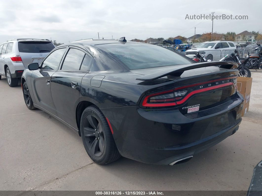 2016 Dodge Charger Sxt Black vin: 2C3CDXHGXGH285473