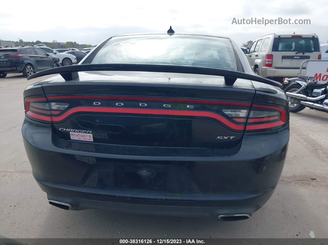 2016 Dodge Charger Sxt Black vin: 2C3CDXHGXGH285473