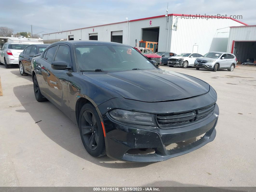 2016 Dodge Charger Sxt Black vin: 2C3CDXHGXGH285473