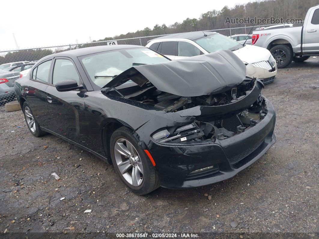 2016 Dodge Charger Sxt Black vin: 2C3CDXHGXGH318228