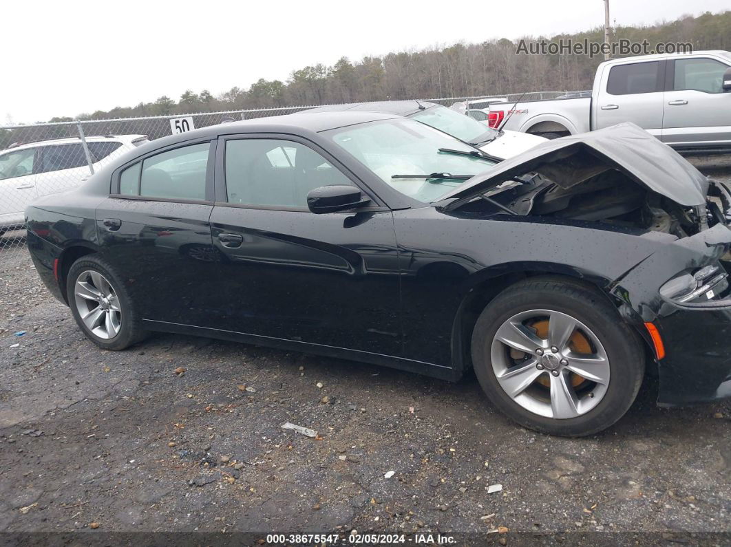 2016 Dodge Charger Sxt Black vin: 2C3CDXHGXGH318228