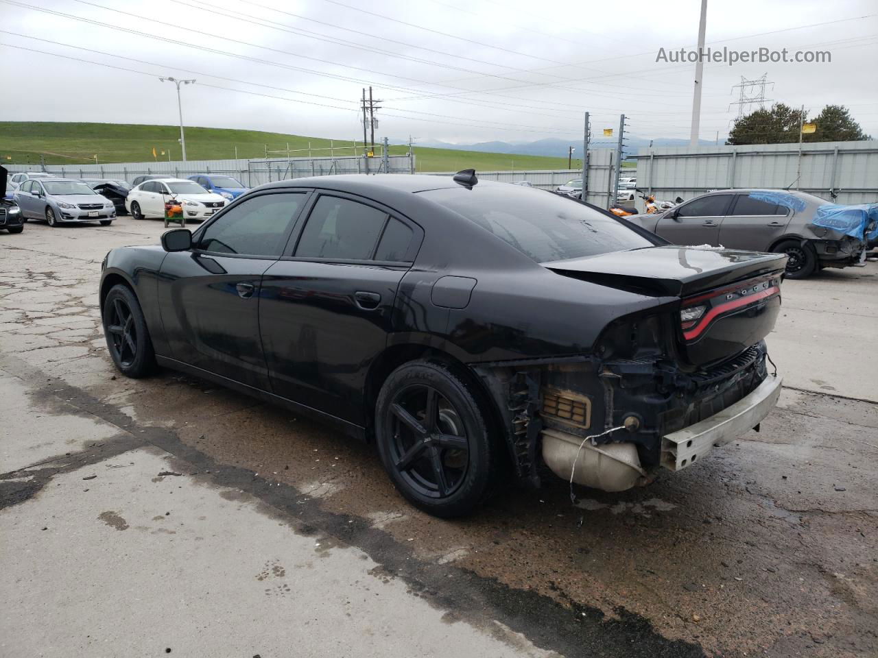 2016 Dodge Charger Sxt Black vin: 2C3CDXHGXGH326801