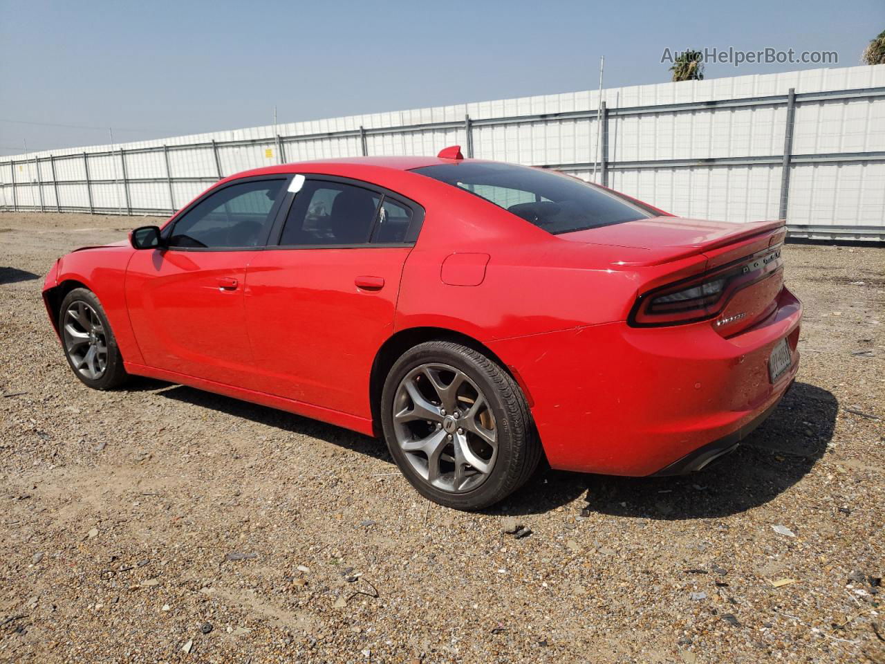 2017 Dodge Charger Sxt Red vin: 2C3CDXHGXHH556856