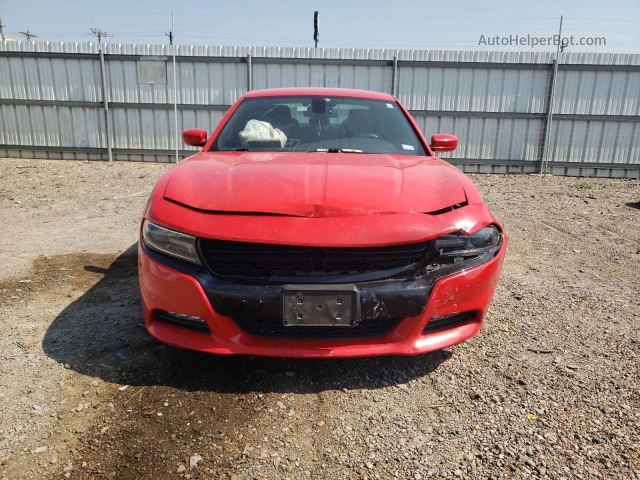 2017 Dodge Charger Sxt Red vin: 2C3CDXHGXHH556856