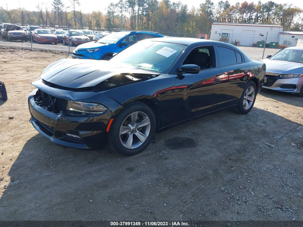 2017 Dodge Charger Sxt Rwd Black vin: 2C3CDXHGXHH562916