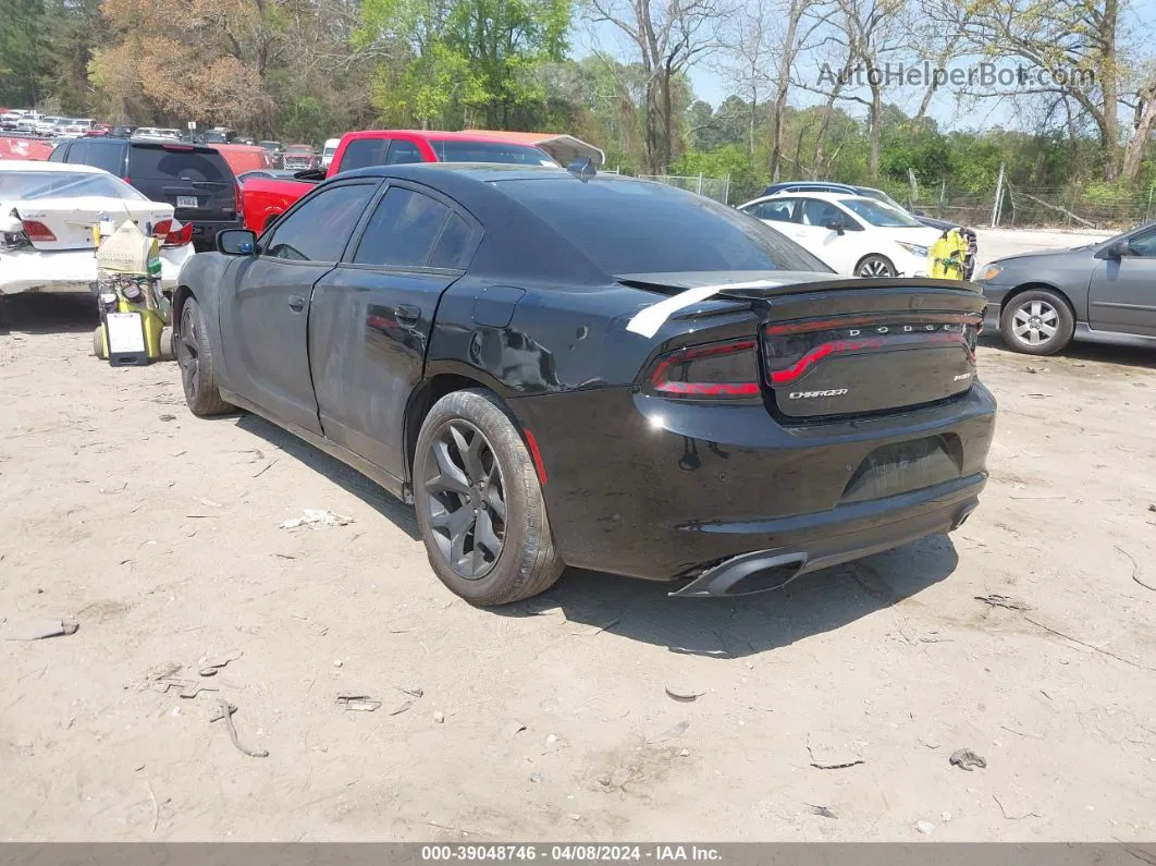 2017 Dodge Charger Sxt Rwd Black vin: 2C3CDXHGXHH575634