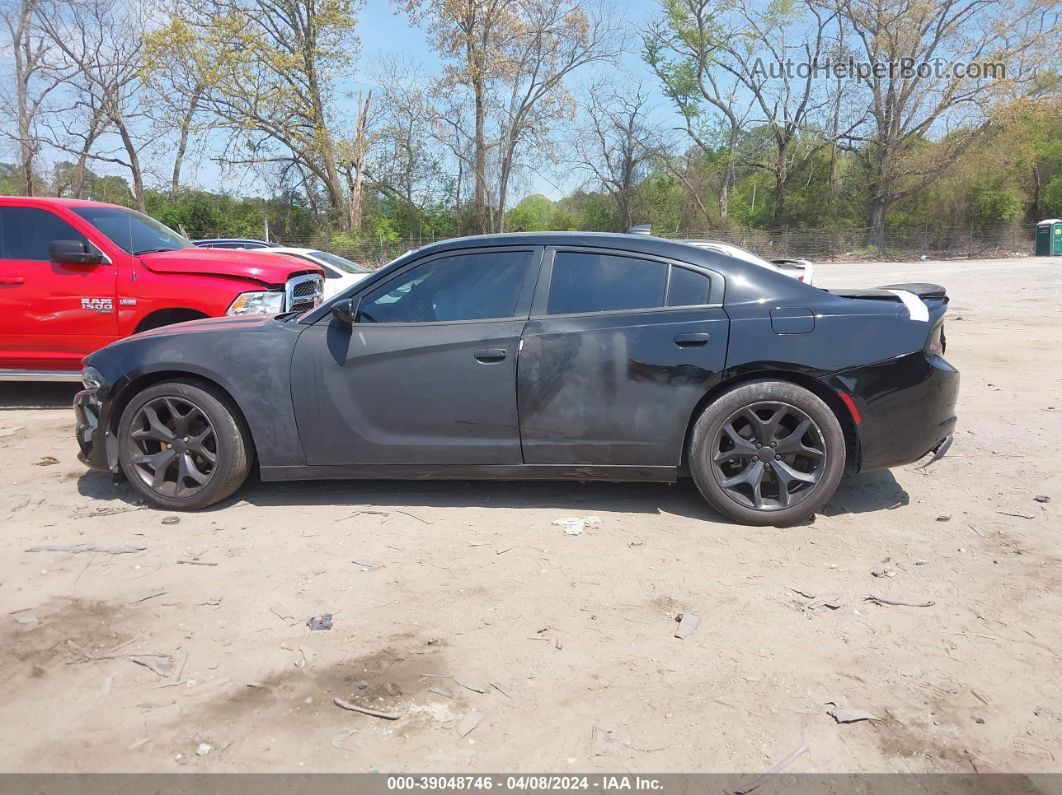 2017 Dodge Charger Sxt Rwd Black vin: 2C3CDXHGXHH575634