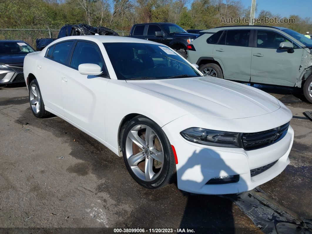 2017 Dodge Charger Sxt Rwd White vin: 2C3CDXHGXHH643138