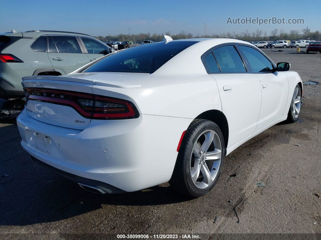 2017 Dodge Charger Sxt Rwd White vin: 2C3CDXHGXHH643138