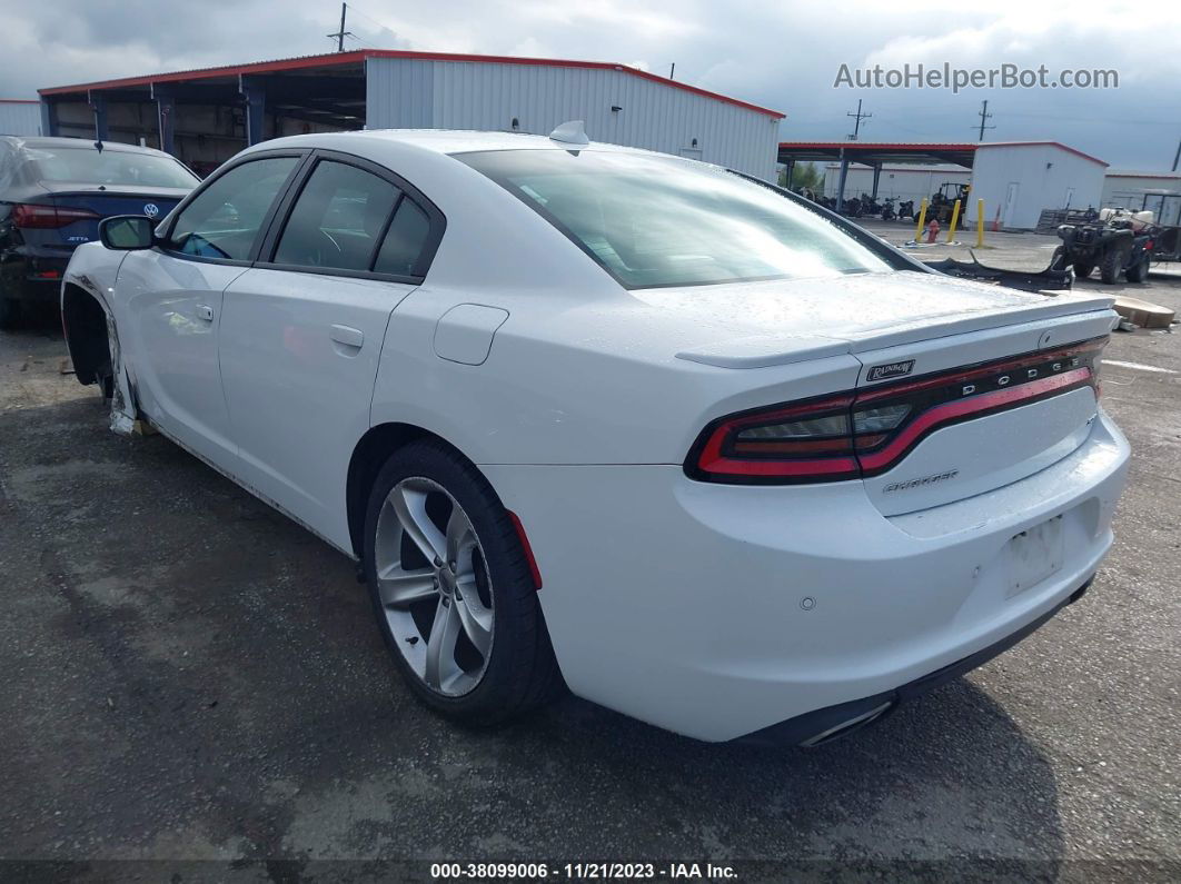 2017 Dodge Charger Sxt Rwd White vin: 2C3CDXHGXHH643138