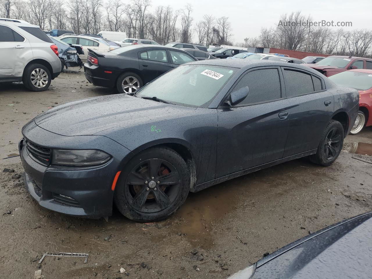 2018 Dodge Charger Sxt Plus Gray vin: 2C3CDXHGXJH124807